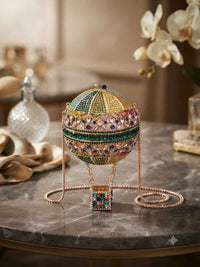 Parachute crystal clutch