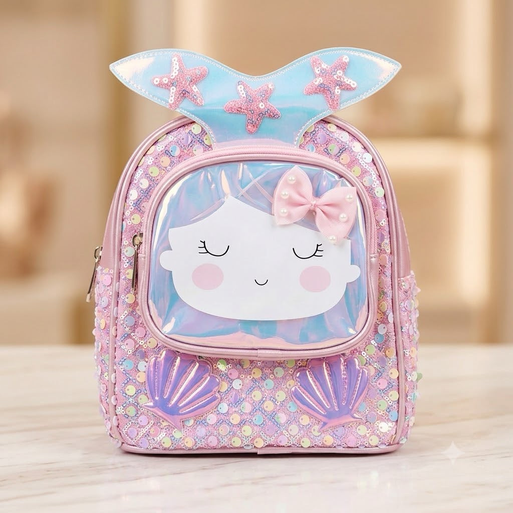 Metallic  sequenced kids bags