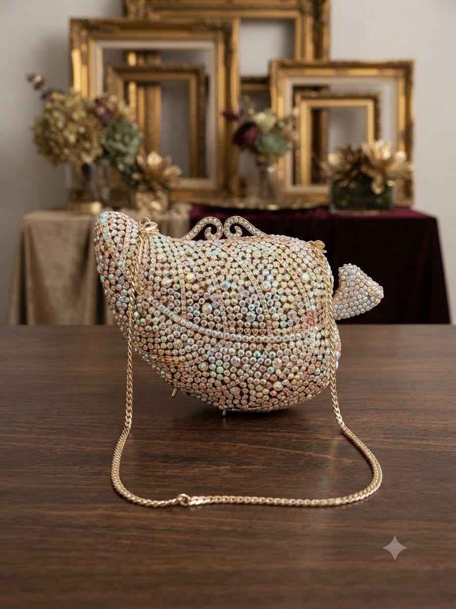 Luxury Crystal leaf bags