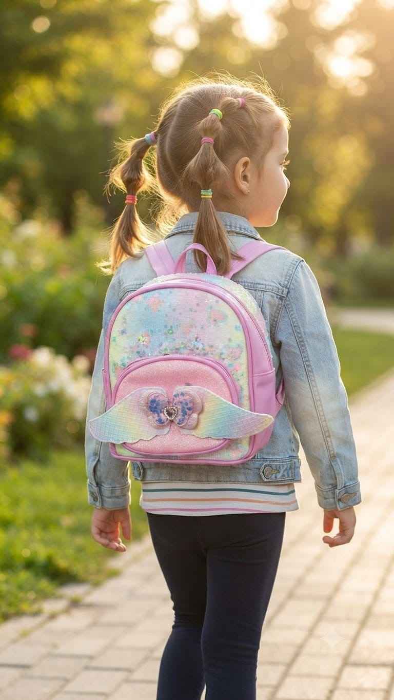 Metallic kids bag