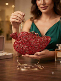 Luxury Crystal leaf bags