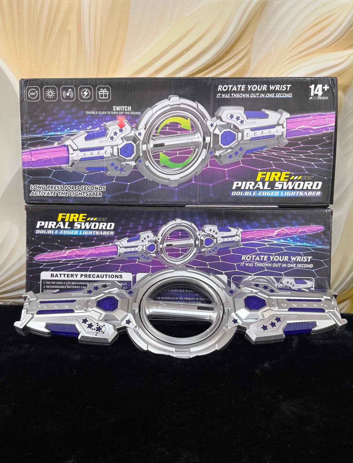Light saber spin sword