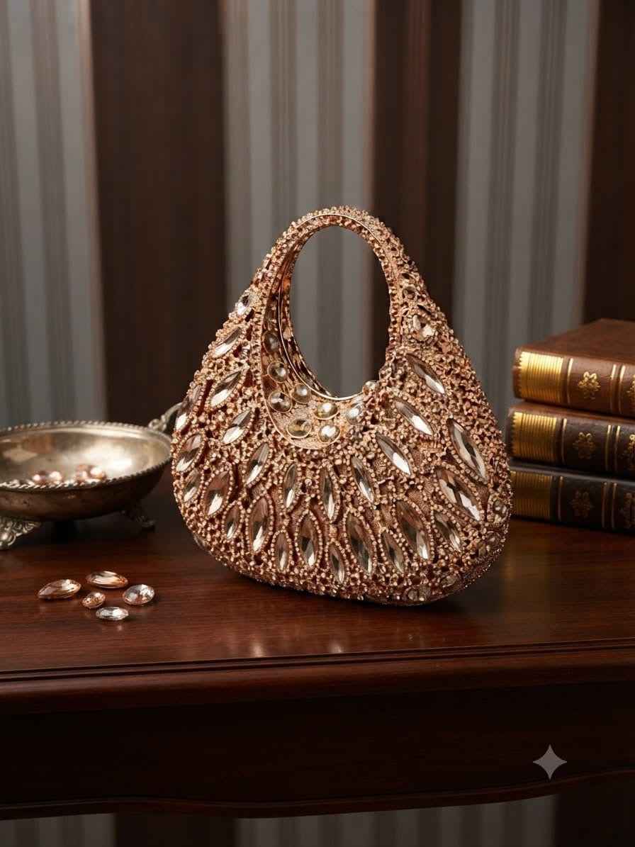 Crystal rhinestone clutch
