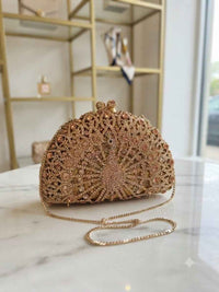 Peacock crystal bags