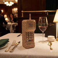 Phone rhinestone clutch
