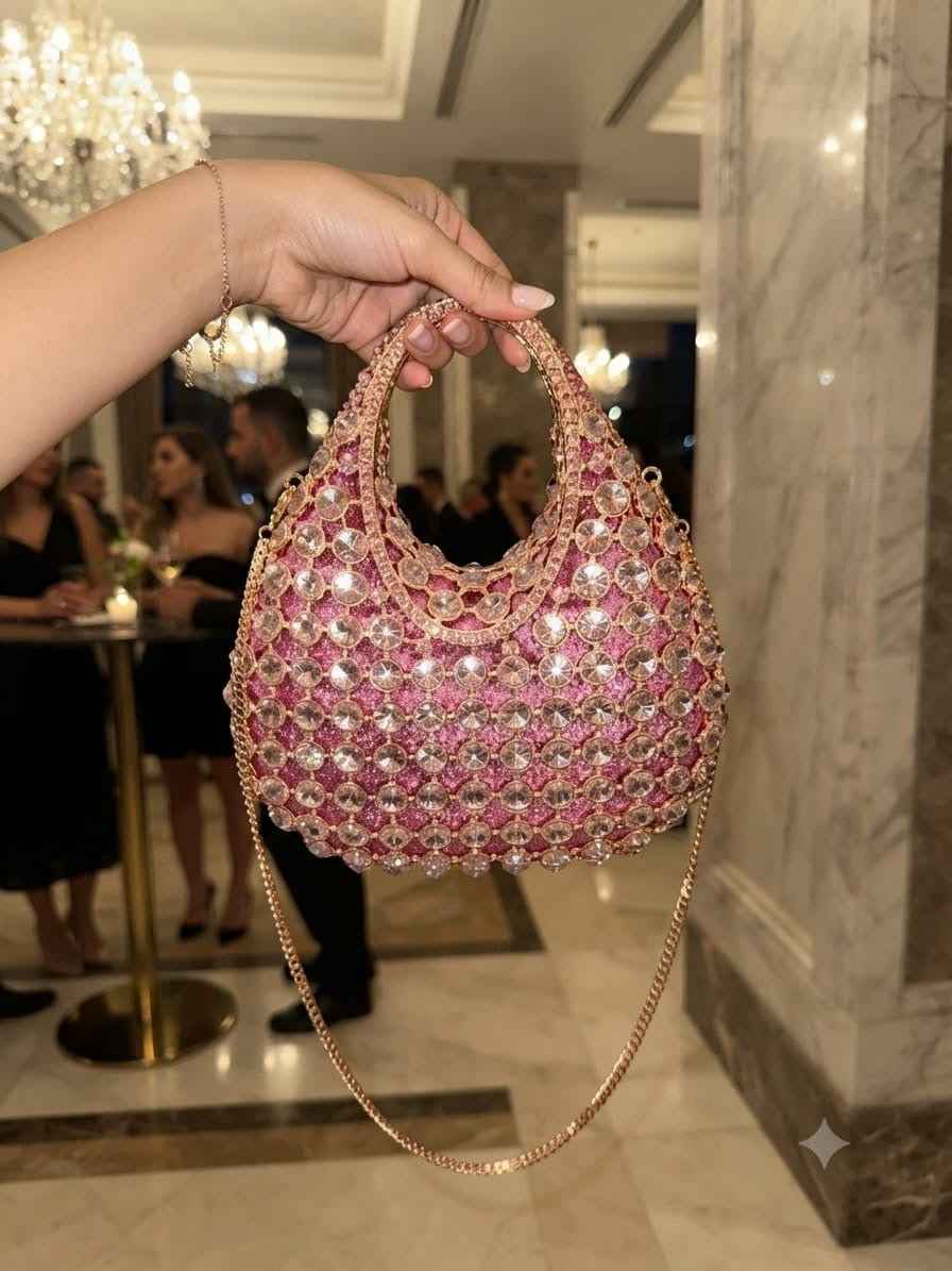 Crystal hobo rhinestone bag