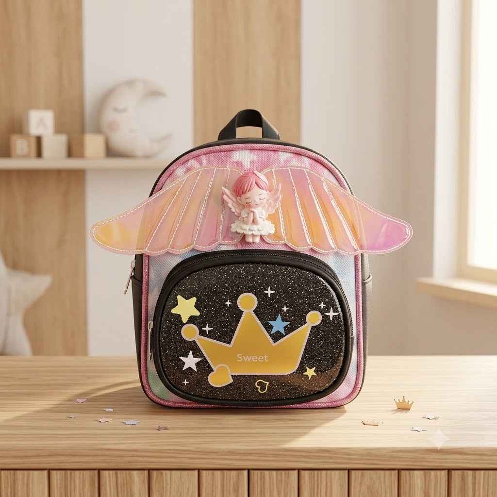 Metallic crown bag