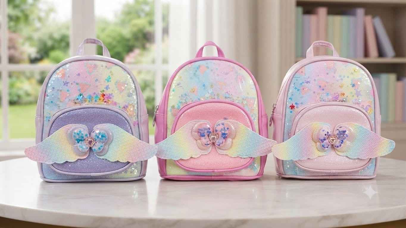 Metallic kids bag
