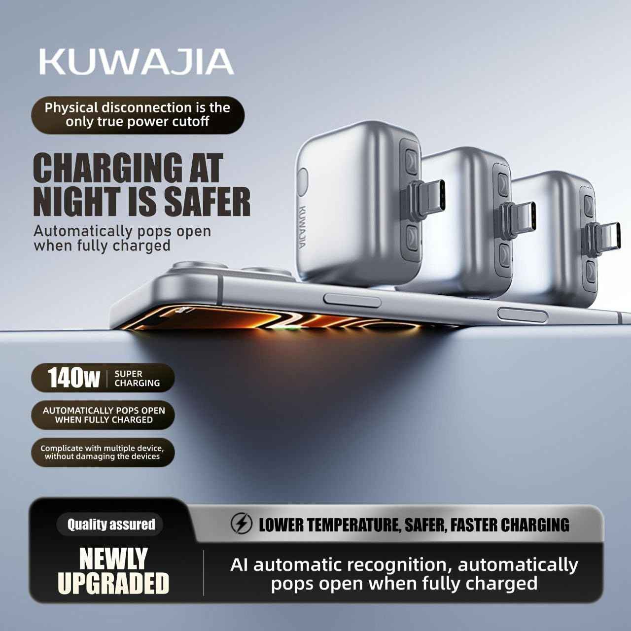 Smart Auto-Disconnect USB Type-C Charging Adapter
