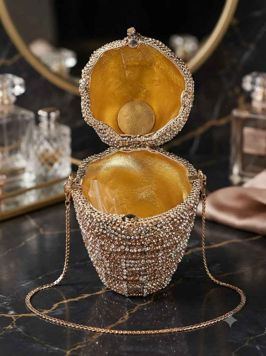 Softy shape crystal bag