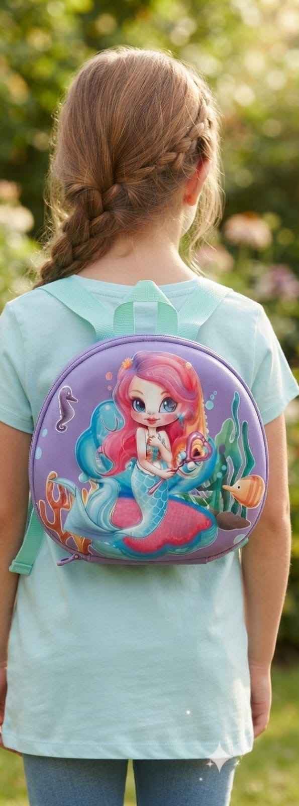 Kids backpack unicorn & mermaid