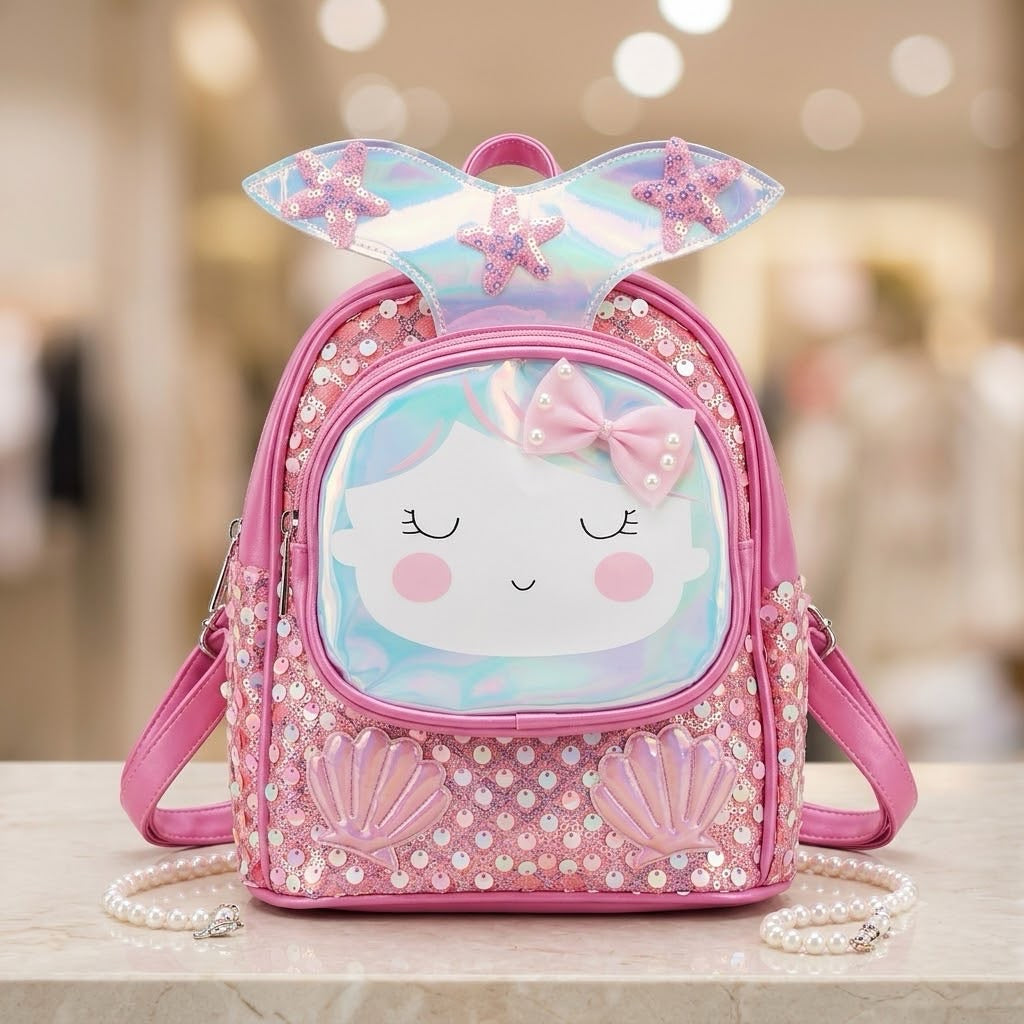 Metallic  sequenced kids bags