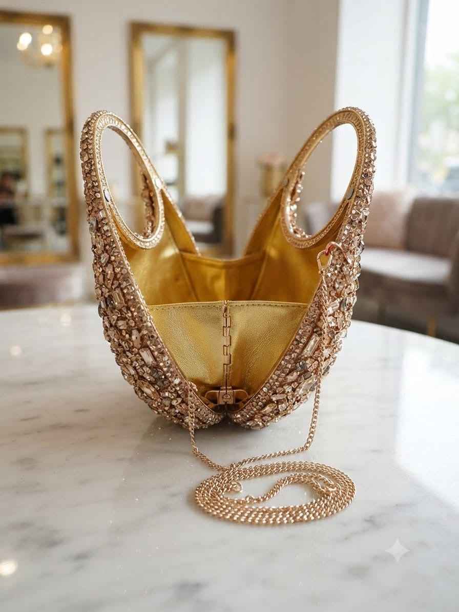 Luxury rhinestone clutch