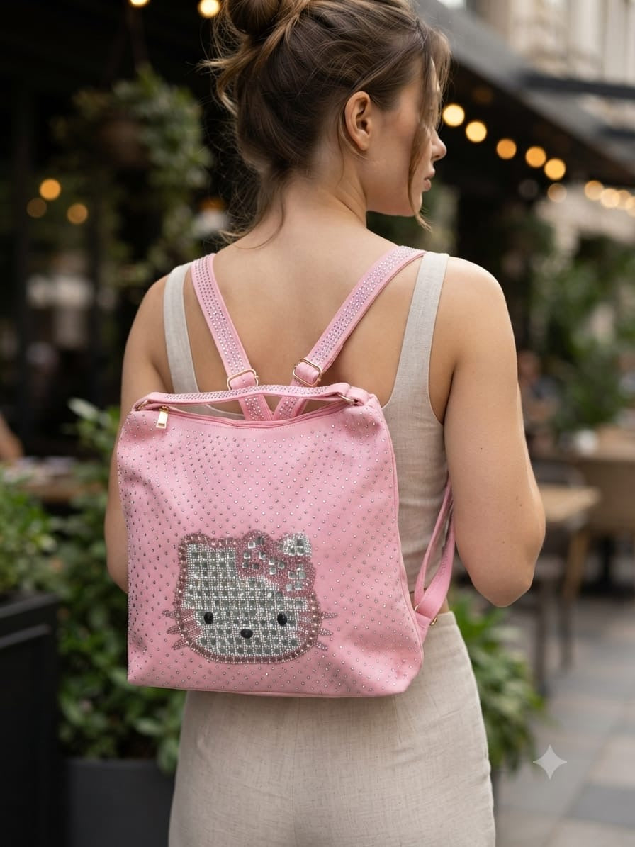 Denim bag backpack cum sling bag # 241029