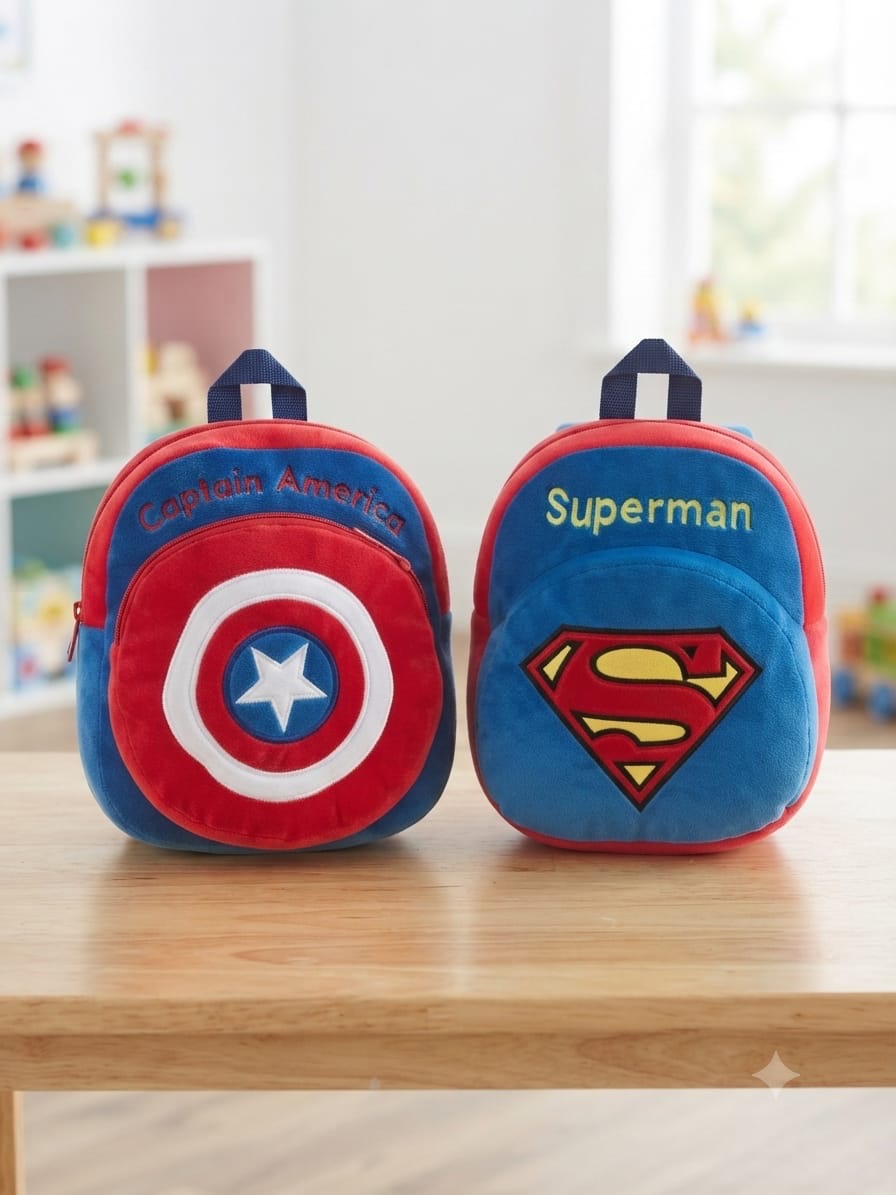 Spider Man & captain America backpack