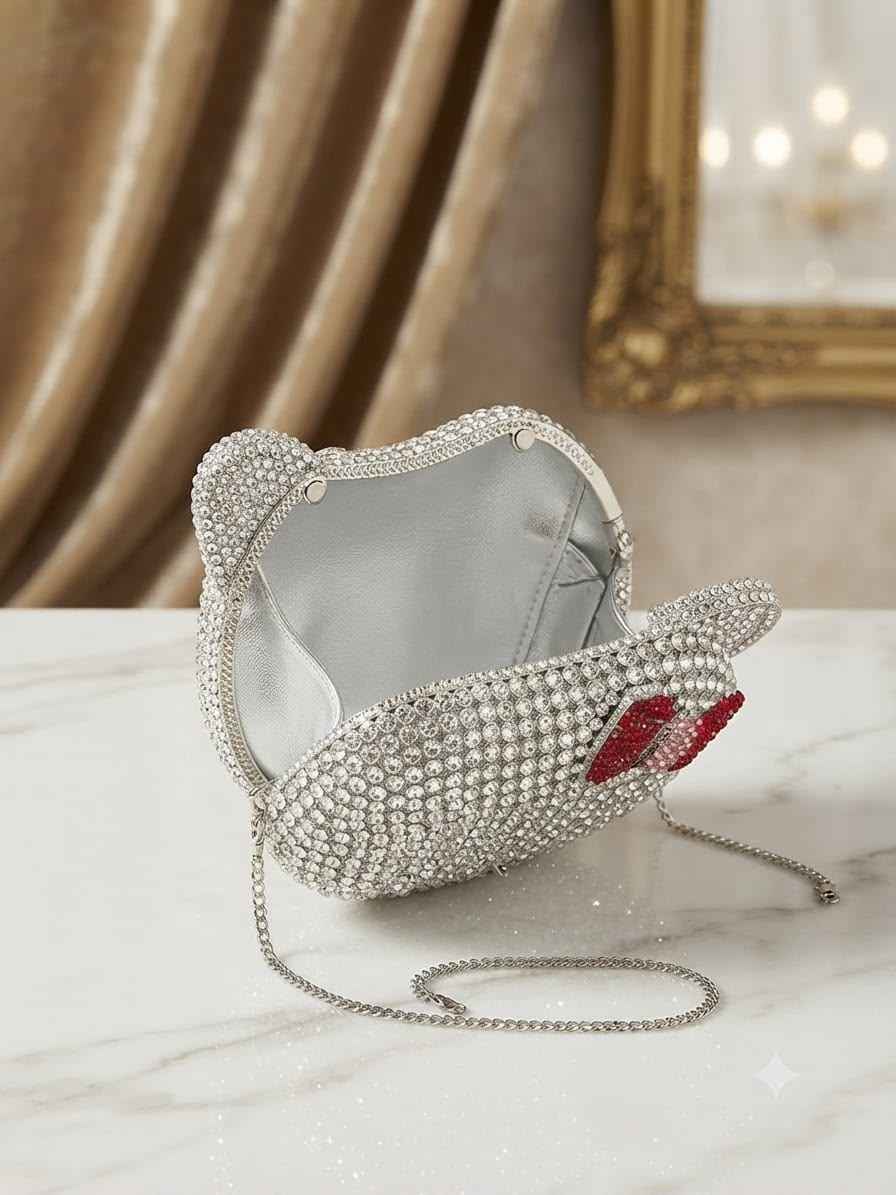 Hello Kitty crystal clutch