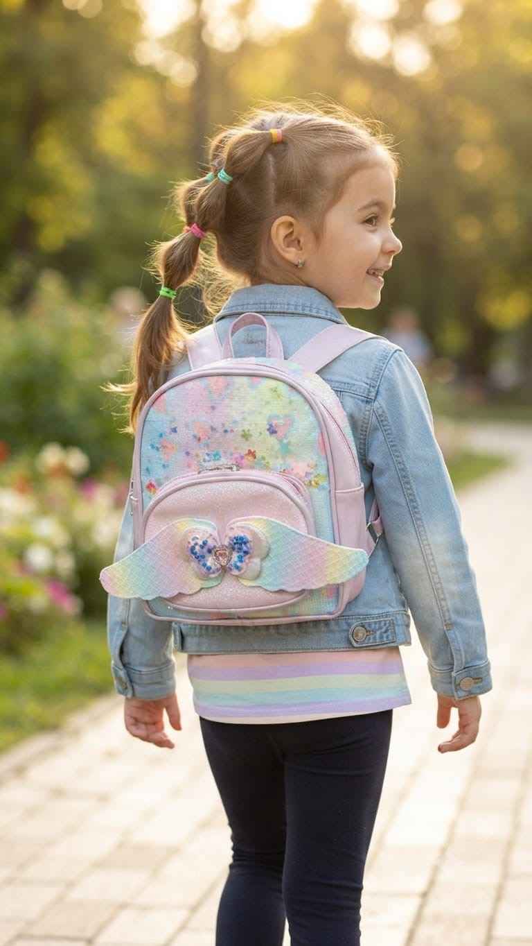 Metallic kids bag