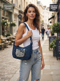 Denim hobo #81953 with Kitty