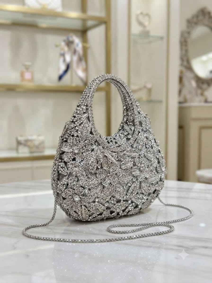Luxury rhinestone clutch