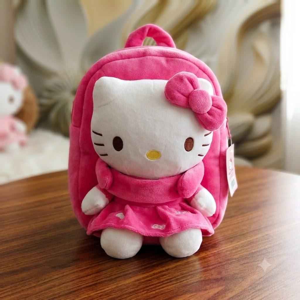 Pink panther & Kitty plush cartoon character backpack