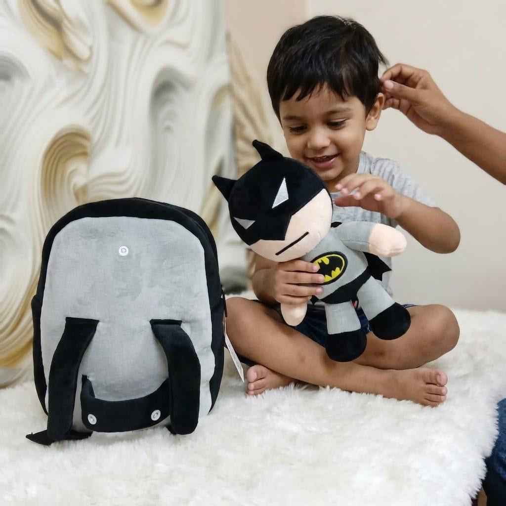Captain America / batman theme  plush carton backpack