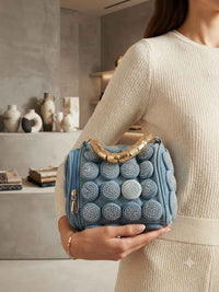 Denim hobo bag #8564