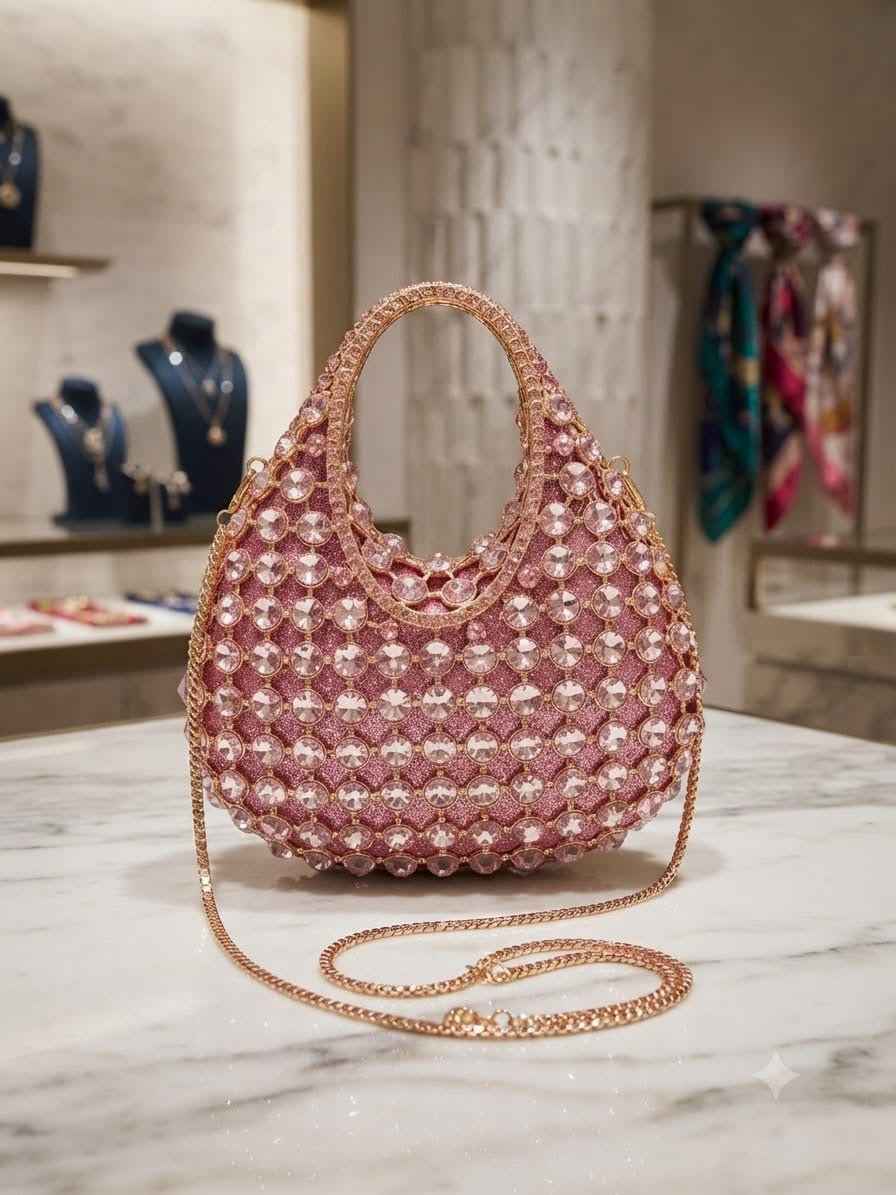 Crystal hobo rhinestone bag