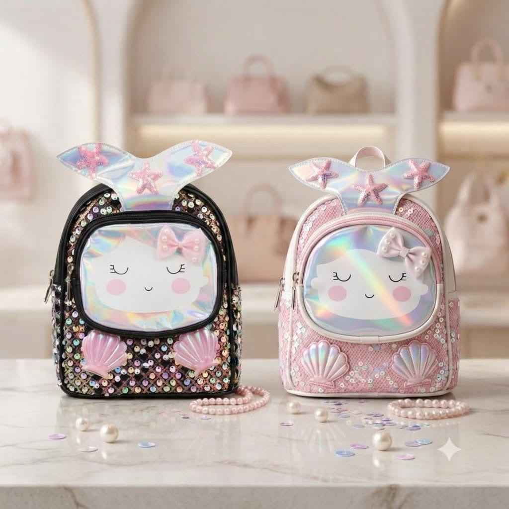 Metallic  sequenced kids bags