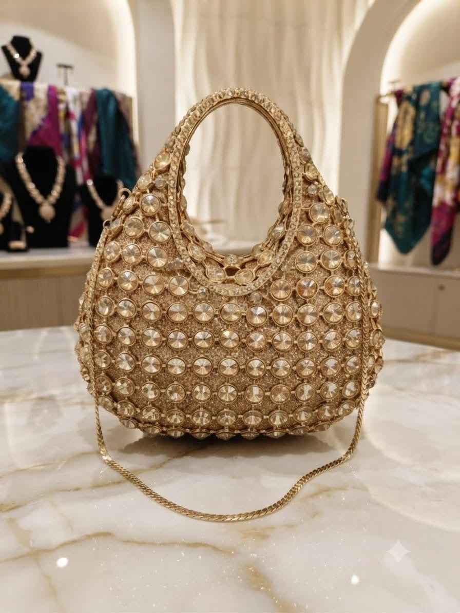 Crystal hobo rhinestone bag