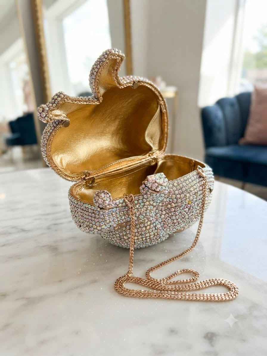 Crystal rhinestone clutch