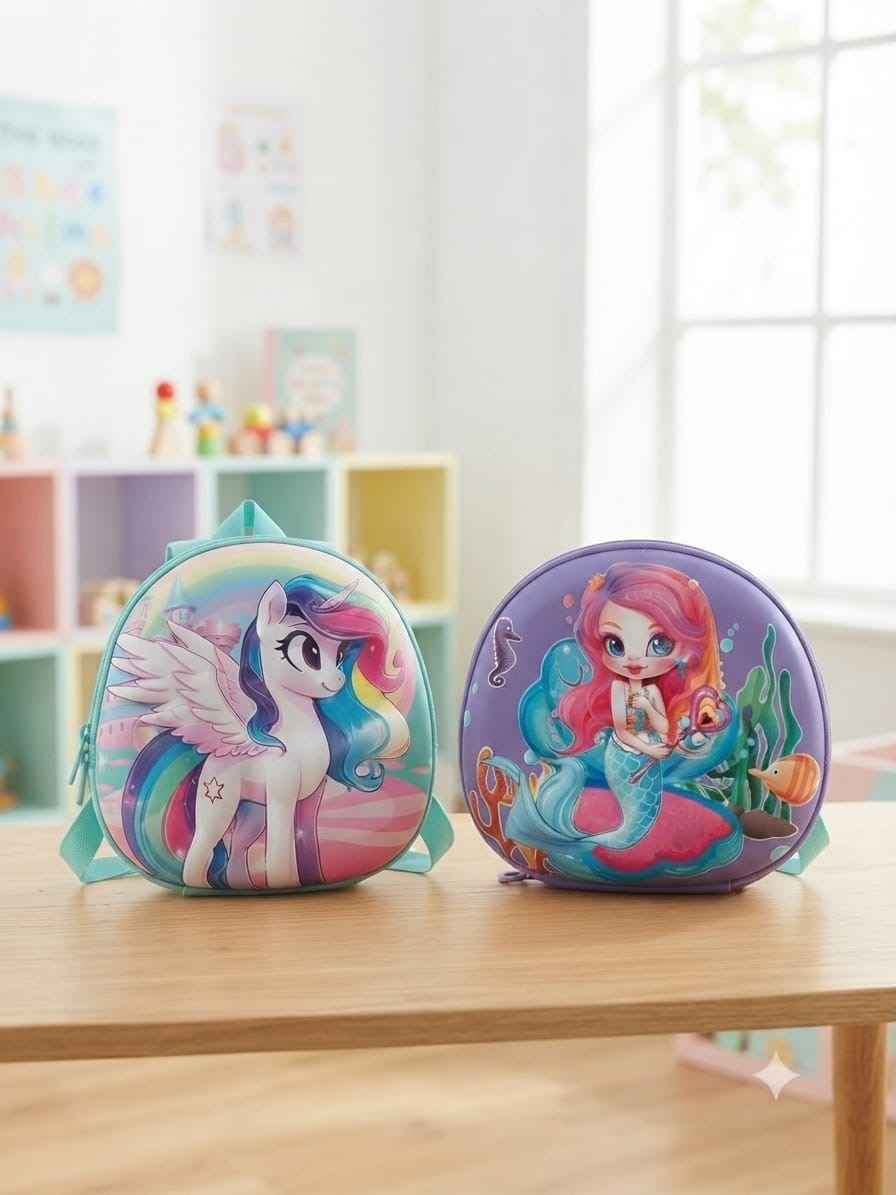 Kids backpack unicorn & mermaid