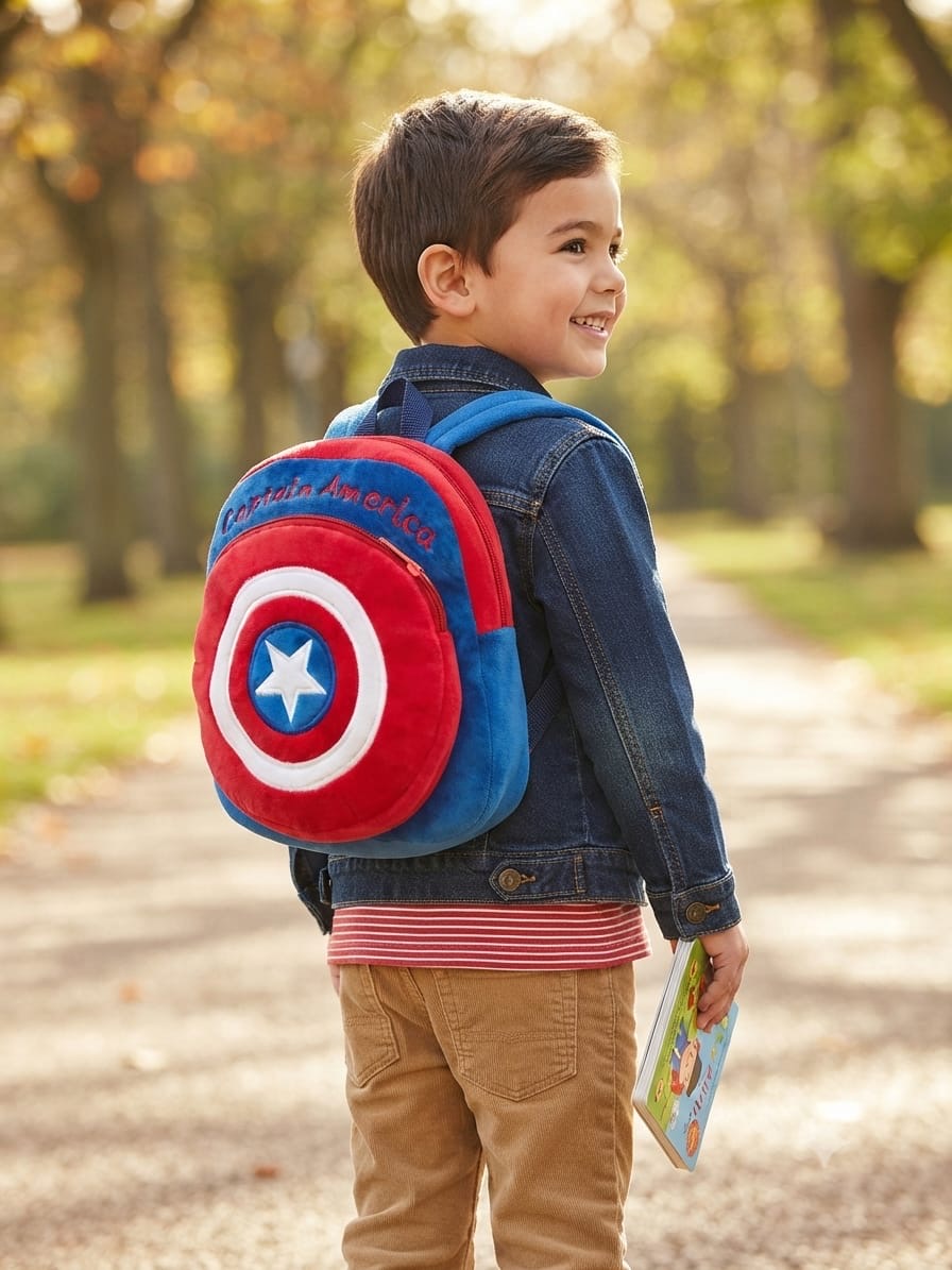 Spider Man & captain America backpack