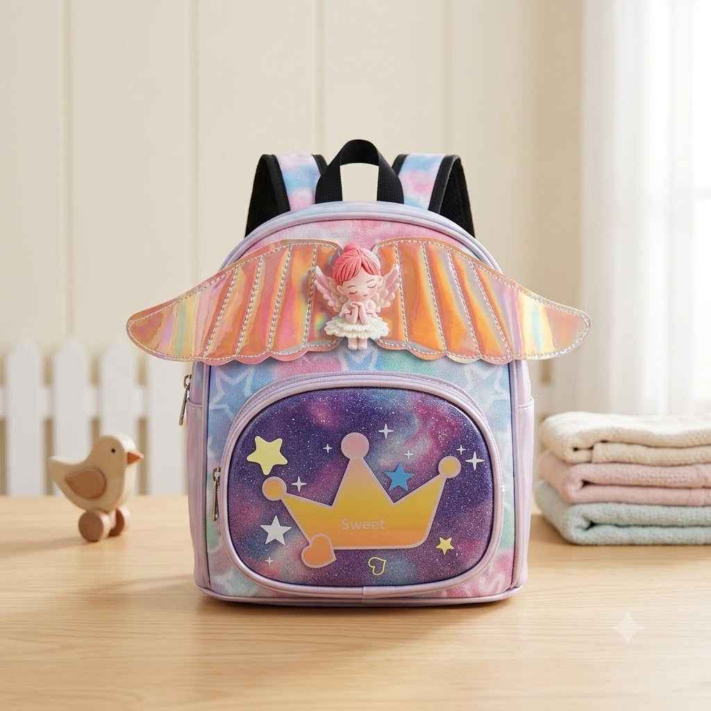 Metallic crown bag